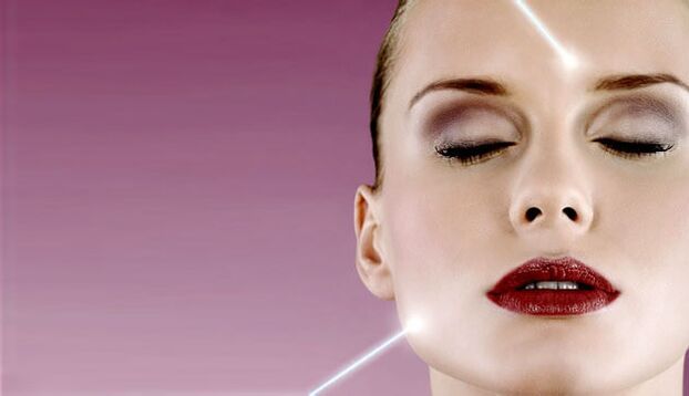 лазерен лъч за подмладяване на кожата на лицето